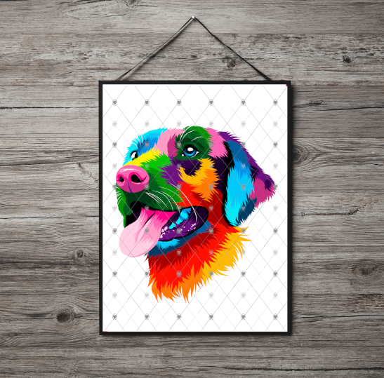 Labrador A4 Print, Labrador Custom Print, Personalised Wall Art